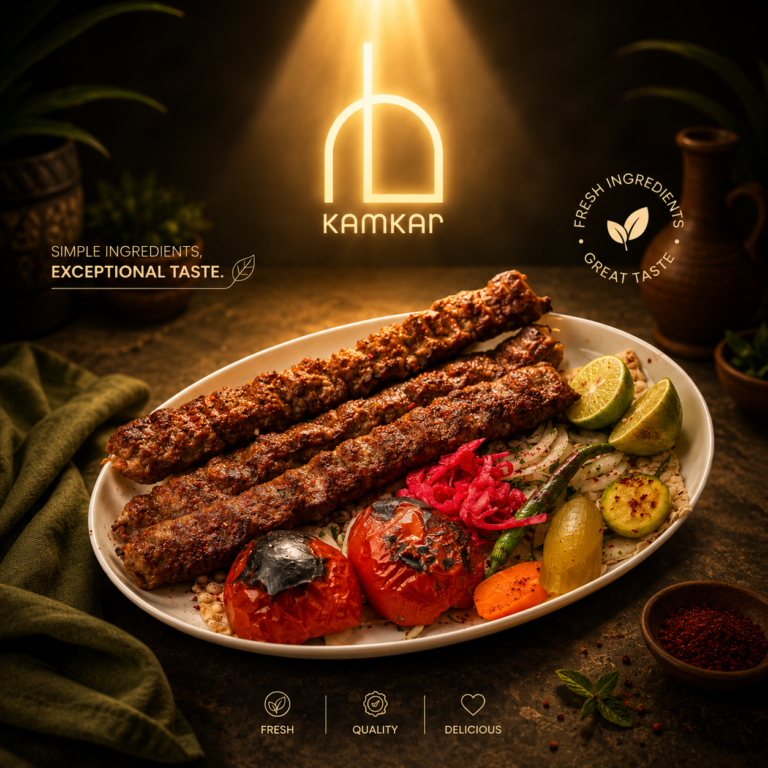 خوراک کوبیده سه سیخ